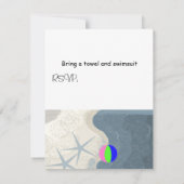 Uitnodiging tot het uitnodigen van strandvissen en (Achterkant)