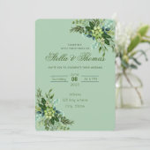 Uitnodiging tot het uitroepen van Emerald Green We (Staand voorkant)