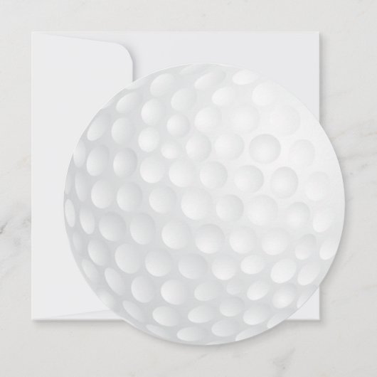 Uitnodiging tot het uitroepen van Golf Ball voor b (Achterkant)