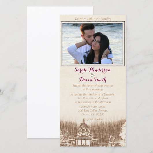 uitnodiging tot het uitroepen van pride weddensch (Voorkant / Achterkant)