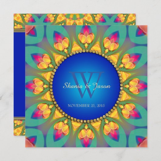 Uitnodiging tot het uitvoeren van magische-Bohemia (Voorkant / Achterkant)