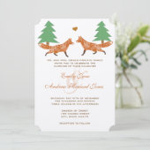  uitnodiging tot het uitzenden van bosfox pine-bru (Staand voorkant)