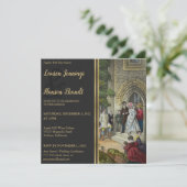 Uitnodiging tot het uitzenden van bruid en bruink (Staand voorkant)