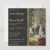 Uitnodiging tot het uitzenden van bruid en bruink (Voorkant)