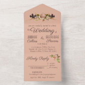 uitnodiging tot het uitzenden van bruiloft met bl (Binnen)