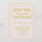 Uitnodiging tot het uitzenden van bruinkweddenscha (Voorkant / Achterkant)