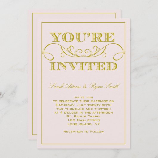 Uitnodiging tot het uitzenden van bruinkweddenscha (Voorkant / Achterkant)