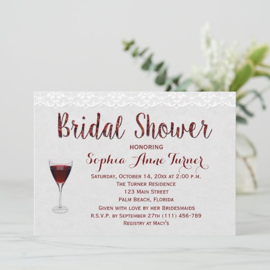 Uitnodiging tot het uitzenden van de Bridal voor h (Staand voorkant)