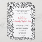 uitnodiging tot het uitzenden van de bruiloft in  (Voorkant / Achterkant)