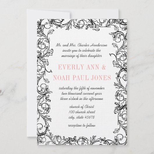 uitnodiging tot het uitzenden van de bruiloft in (Voorkant)