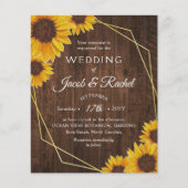 Uitnodiging tot het uitzenden van de rustige Sunfl (Voorkant)