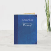 Uitnodiging tot het uitzenden van een  Blauwboekje (Voorkant)