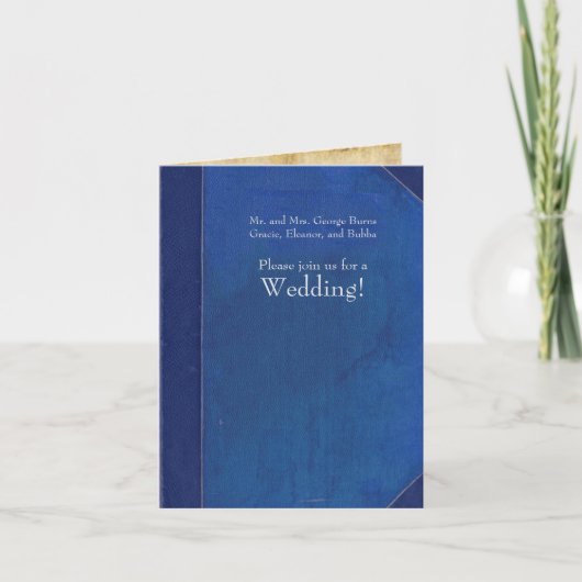 Uitnodiging tot het uitzenden van een  Blauwboekje (Voorkant)