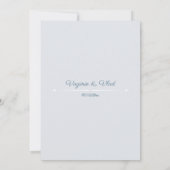 Uitnodiging tot het uitzenden van een blauwe bruil (Achterkant)