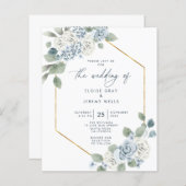 Uitnodiging tot het uitzenden van een blauwe bruil (Voorkant / Achterkant)