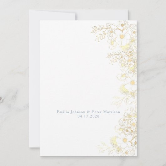 Uitnodiging tot het uitzenden van een blauwe bruil (Achterkant)