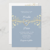 Uitnodiging tot het uitzenden van een blauwe bruil (Voorkant / Achterkant)