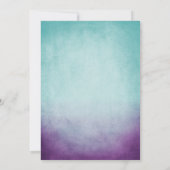 Uitnodiging tot het uitzenden van een Blauwgroen P (Achterkant)