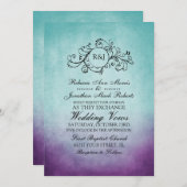 Uitnodiging tot het uitzenden van een Blauwgroen P (Voorkant / Achterkant)