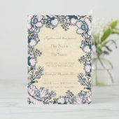 Uitnodiging tot het uitzenden van een  bloem (Staand voorkant)