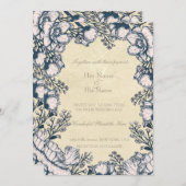 Uitnodiging tot het uitzenden van een  bloem (Voorkant / Achterkant)