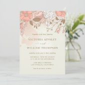 Uitnodiging tot het uitzenden van een  bloem (Staand voorkant)