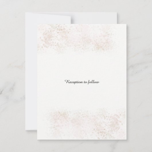 Uitnodiging tot het uitzenden van een blush Flush (Achterkant)