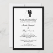 Uitnodiging tot het uitzenden van een bruid- en br (Achterkant)