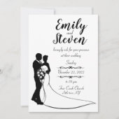 Uitnodiging tot het uitzenden van een bruid- en br (Voorkant)