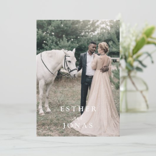  uitnodiging tot het uitzenden van een bruiloft vi (Staand voorkant)