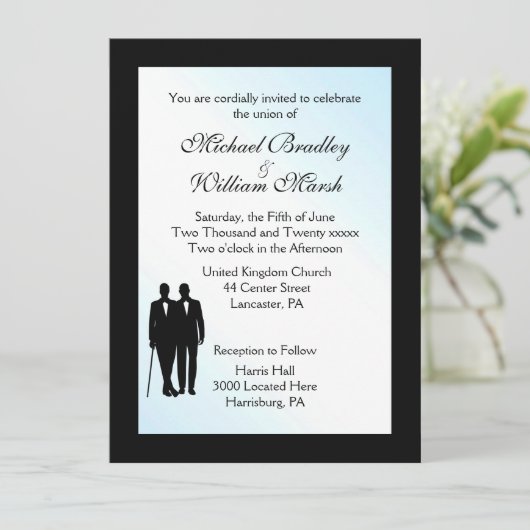 Uitnodiging tot het uitzenden van een dag om een d (Staand voorkant)