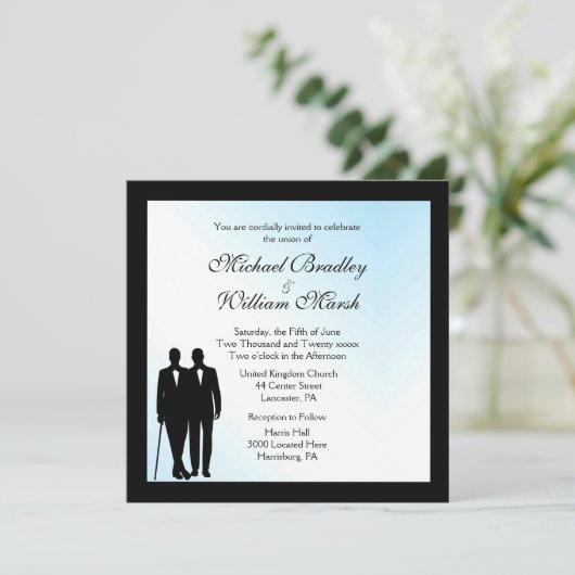 Uitnodiging tot het uitzenden van een dag om een d (Staand voorkant)