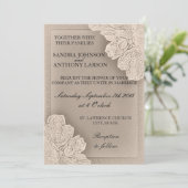 Uitnodiging tot het uitzenden van een echt huwelij (Staand voorkant)