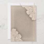 Uitnodiging tot het uitzenden van een echt huwelij (Achterkant)