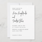 Uitnodiging tot het uitzenden van een elegante mod (Voorkant)