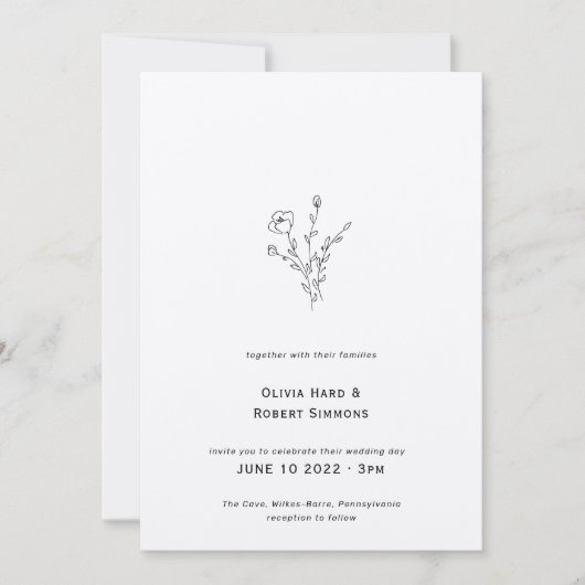 Uitnodiging tot het uitzenden van een finale bruil (Voorkant)