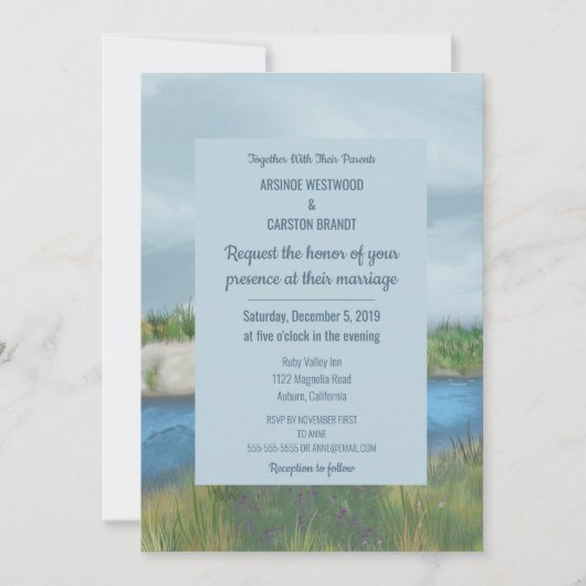 Uitnodiging tot het uitzenden van een geschilderde (Voorkant)