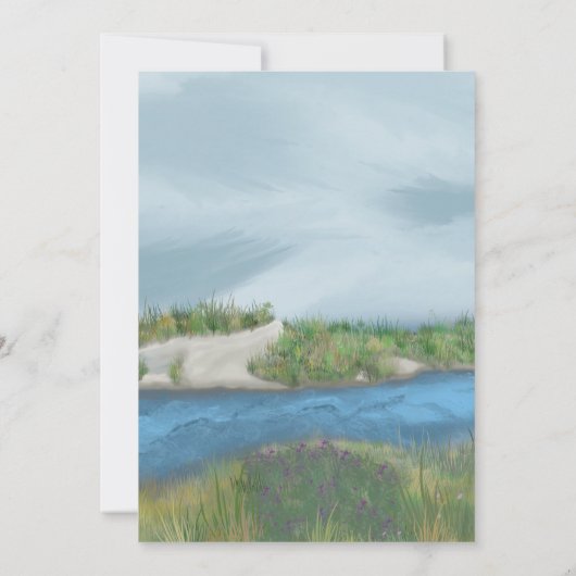 Uitnodiging tot het uitzenden van een geschilderde (Achterkant)