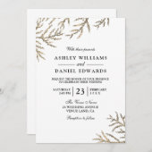 Uitnodiging tot het uitzenden van een gouden wedde (Voorkant / Achterkant)