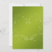 uitnodiging tot het uitzenden van een groen en wi (Achterkant)