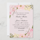 Uitnodiging tot het uitzenden van een huwelijk met (Voorkant)