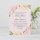 Uitnodiging tot het uitzenden van een huwelijk met (Staand voorkant)