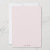 Uitnodiging tot het uitzenden van een huwelijk met (Achterkant)