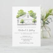 Uitnodiging tot het uitzenden van een huwelijk met (Staand voorkant)