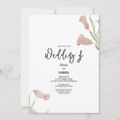 Uitnodiging tot het uitzenden van een huwelijk met (Voorkant)