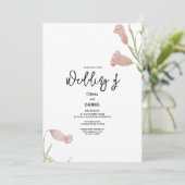 Uitnodiging tot het uitzenden van een huwelijk met (Staand voorkant)