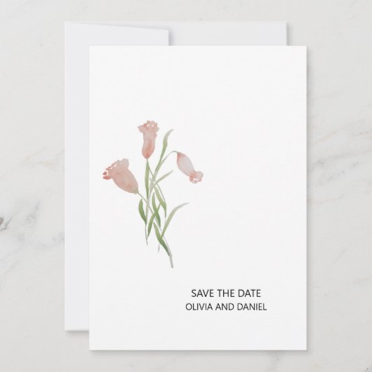 Uitnodiging tot het uitzenden van een huwelijk met (Achterkant)