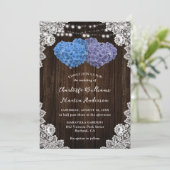 Uitnodiging tot het uitzenden van een huwelijk met (Staand voorkant)