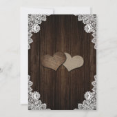 Uitnodiging tot het uitzenden van een huwelijk met (Achterkant)