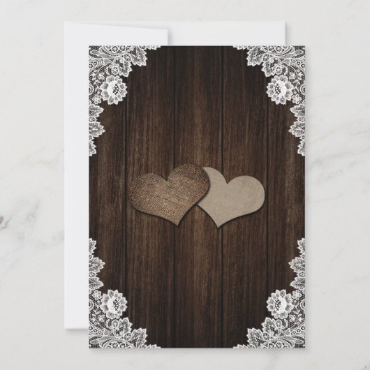 Uitnodiging tot het uitzenden van een huwelijk met (Achterkant)